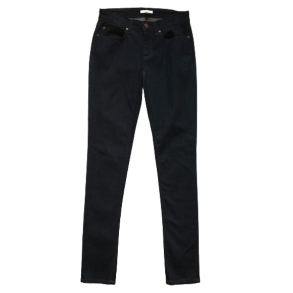 Eileen Fisher Skinny Ankle Stretch Jeans Denim Womens 0 Blue Dark Wash Organic - Picture 10 of 10
